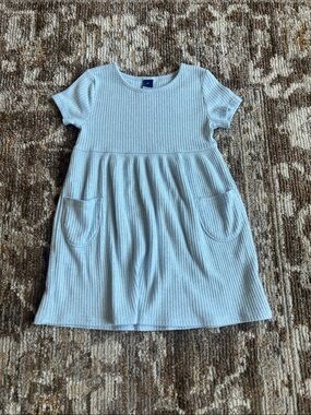 Toddler Girls 3T Old Navy Sparkly Light Blue summer dress with side pockets